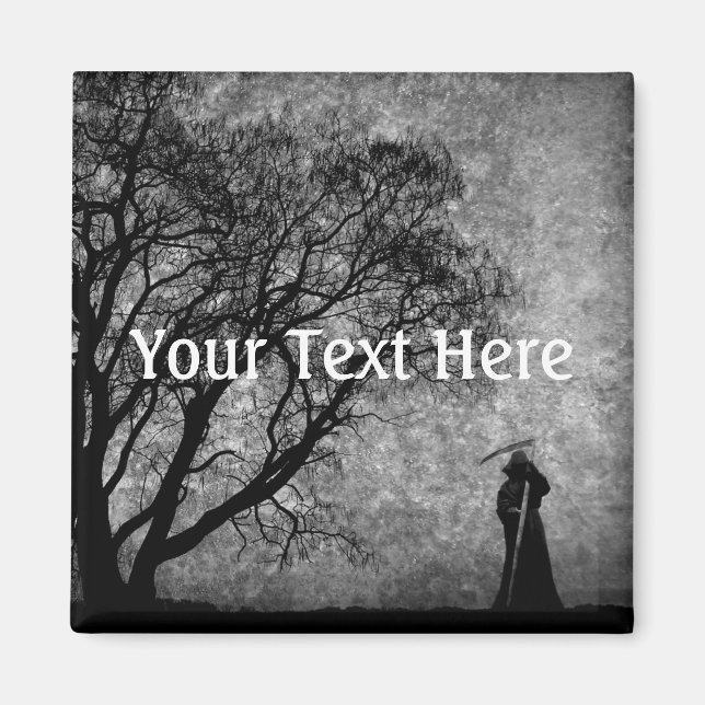 Falln Grim Reaper Original Art Boundaries Between Magnet (Front)