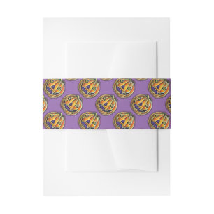 Falln Grinning Pumpkin Vintage Halloweenies Invitation Belly Band