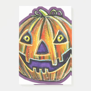 Falln Grinning Pumpkin Vintage Halloweenies Post-it Notes