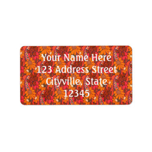 Falln Groovy Flowers Label