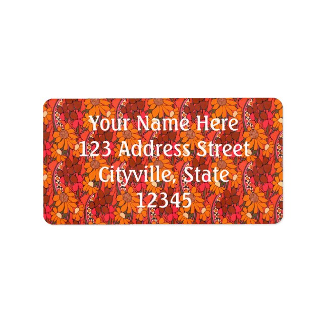 Falln Groovy Flowers Label (Front)