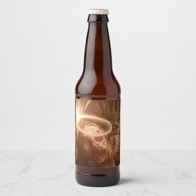 Falln Guardian Angel Beer Bottle Label (Front)