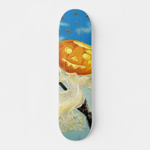 Falln Happy Halloween Pumpkin Witch Skateboard