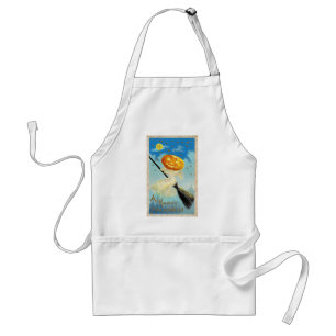 Falln Happy Halloween Pumpkin Witch Standard Apron