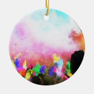 Falln Holi Colours Ceramic Ornament