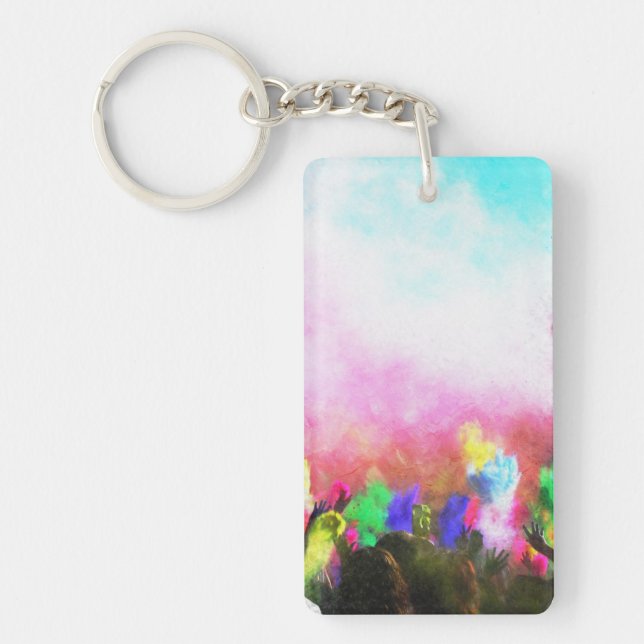 Falln Holi Colours Key Ring (Front)