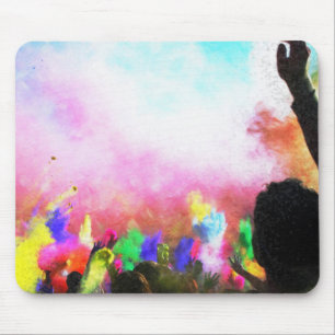 Falln Holi Colours Mouse Pad
