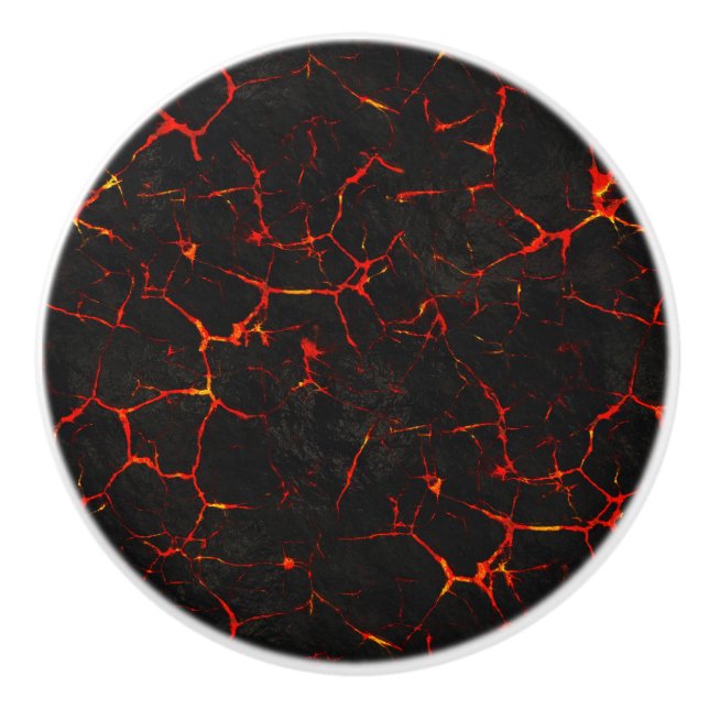 Falln Hot Lava Ceramic Knob (Front)