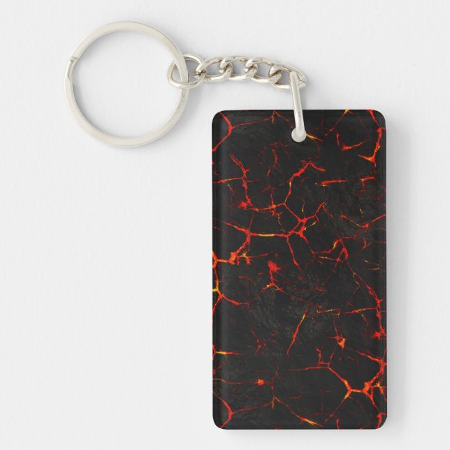 Falln Hot Lava Key Ring (Front)