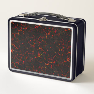 Falln Hot Lava Metal Lunch Box