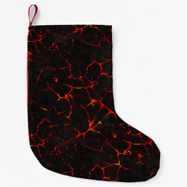 Falln Hot Lava Small Christmas Stocking (Front)