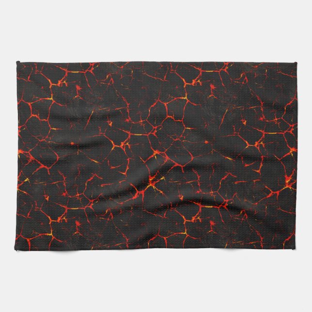 Falln Hot Lava Tea Towel (Horizontal)