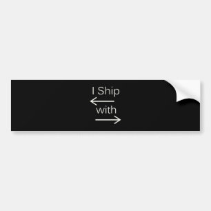 Falln I Ship It (You Choose Background Colour!) 2 Bumper Sticker