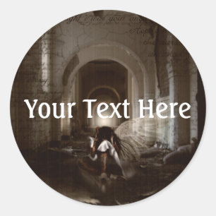 Falln I Thought I Was Your Angel Classic Round Sticker