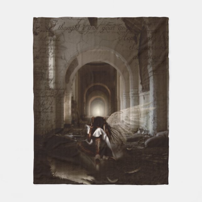 Falln I Thought I Was Your Angel Fleece Blanket (Front)