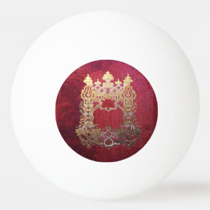 Falln Ink Stained Crimson Ping Pong Ball