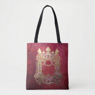 Falln Ink Stained Crimson Tote Bag