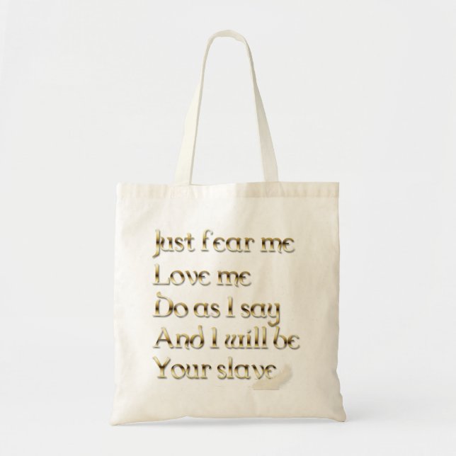 Falln Just Fear Me Tote Bag (Front)