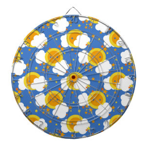 Falln Kawaii Moon, Stars, Sunshine Dartboard