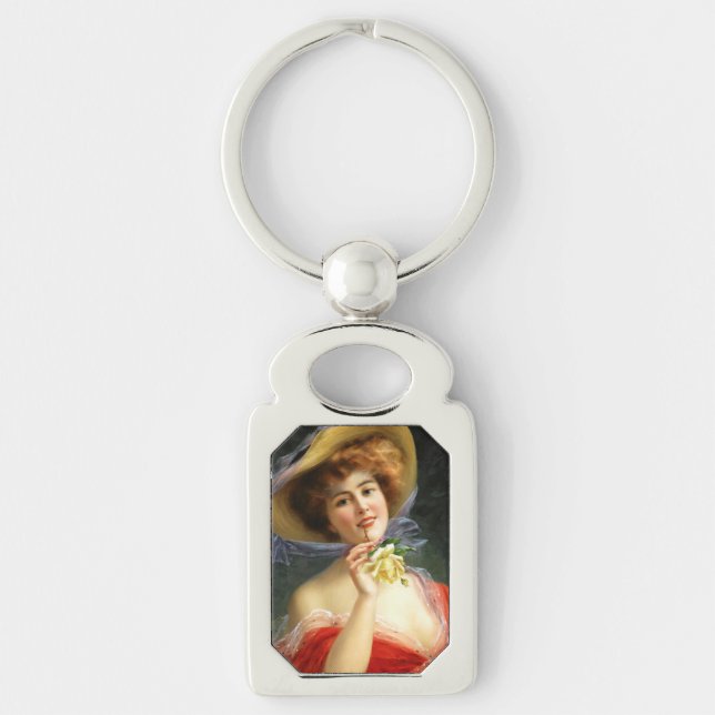 Falln Lady in Red Key Ring (Front)