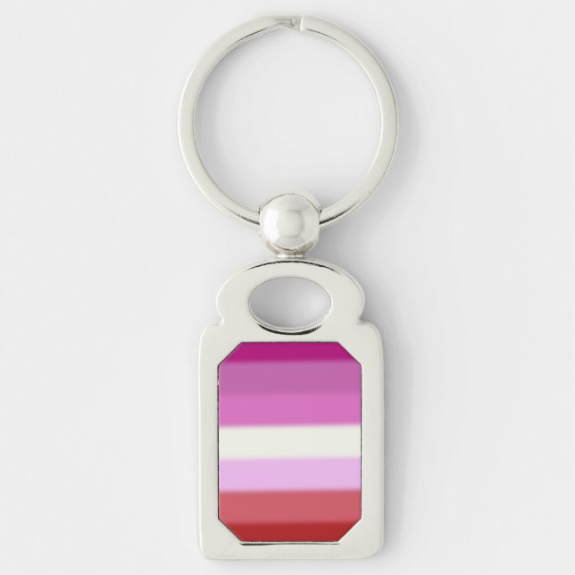 Falln Lesbian Pride Flag Key Ring (Front)