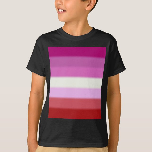 Falln Lesbian Pride Flag T-Shirt (Front)