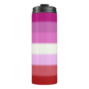Falln Lesbian Pride Flag Thermal Tumbler