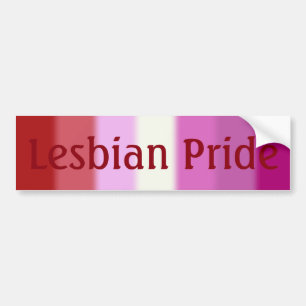 Falln Lesbian Pride Flag Version 2 (Text) Bumper Sticker