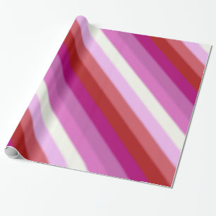 Falln Lesbian Pride Flag Wrapping Paper