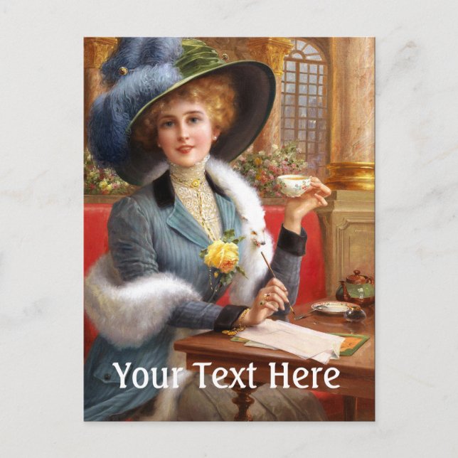 Falln Letters And Tea Postcard (Front)