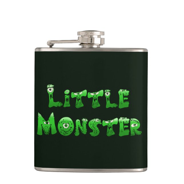 Falln Little Monster Hip Flask (Front)
