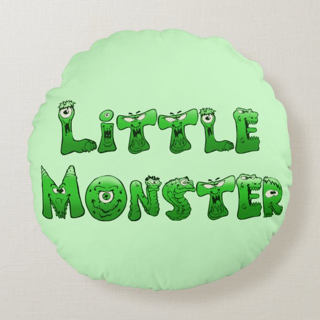 Falln Little Monster Round Cushion (Front)