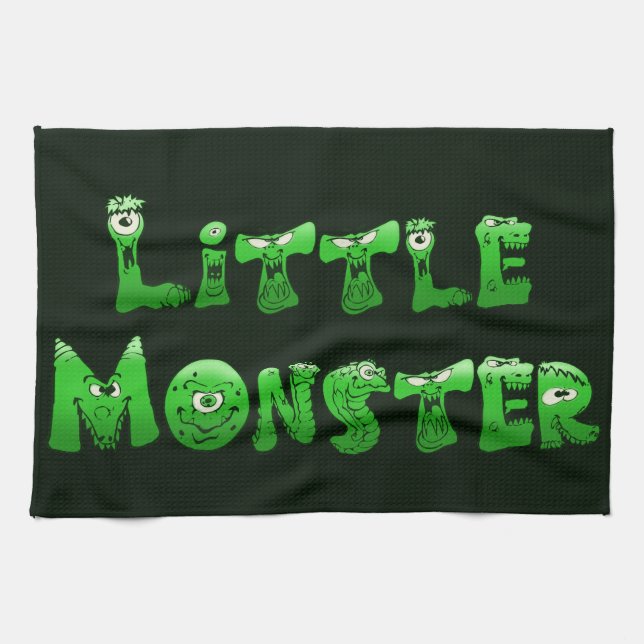 Falln Little Monster Tea Towel (Horizontal)
