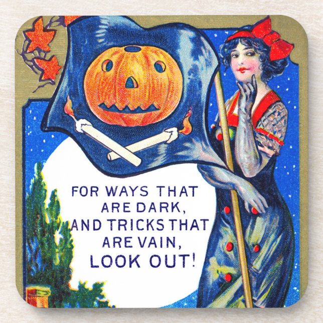 Falln Look Out Halloween Time Coaster (Front)