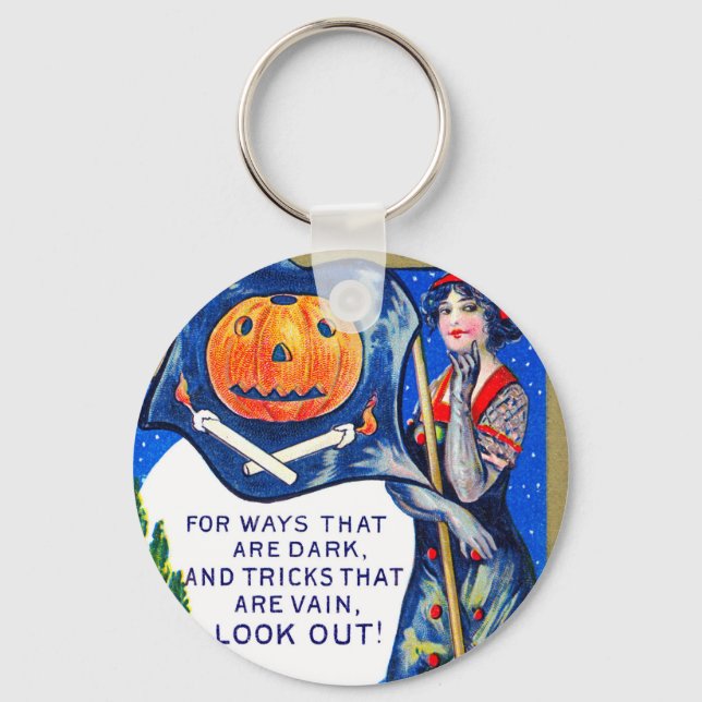 Falln Look Out Halloween Time Key Ring (Front)
