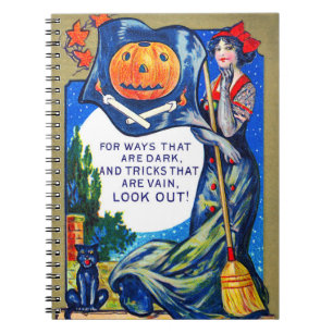 Falln Look Out Halloween Time Notebook