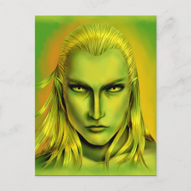 Falln Male Forest Elf Postcard (Front)
