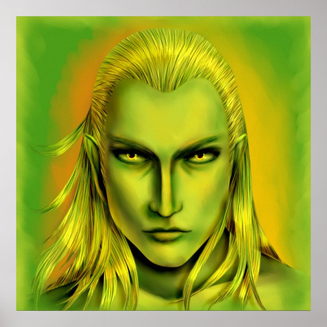 Falln Male Forest Elf Poster (Front)