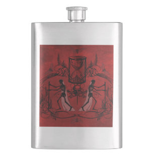 Falln Memento Mori Hip Flask
