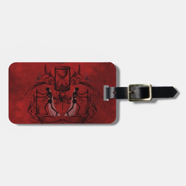 Falln Memento Mori Luggage Tag (Front Horizontal)