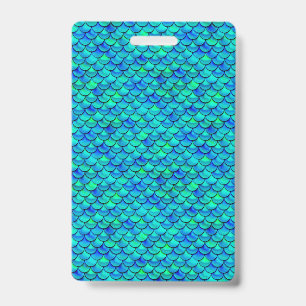 Falln Mermaid Scales ID Badge