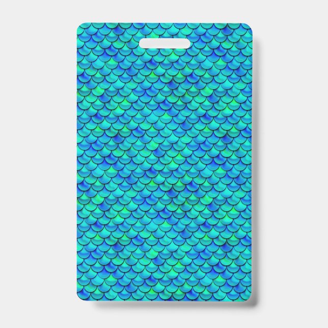 Falln Mermaid Scales ID Badge (Front)