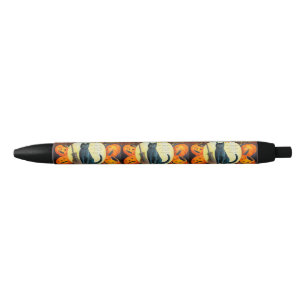 Falln Merry Halloween Cat Black Ink Pen