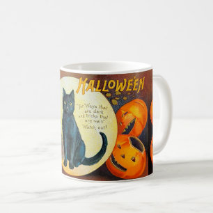 Falln Merry Halloween Cat Coffee Mug