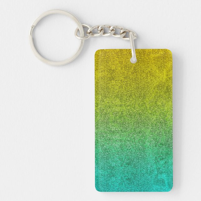 Falln Ocean Sunrise Glitter Gradient Key Ring (Front)