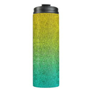 Falln Ocean Sunrise Glitter Gradient Thermal Tumbler