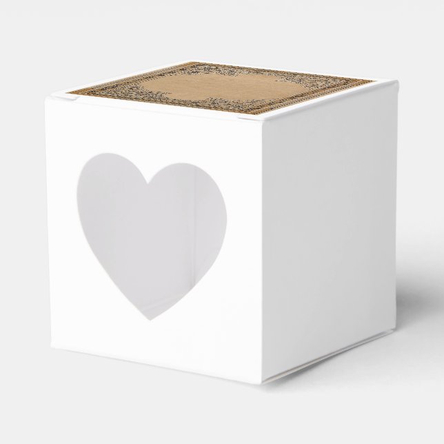 Falln Old Knotwork Sepia Paper Favour Box (Front Side)