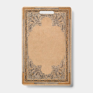 Falln Old Sepia Knotwork Paper ID Badge