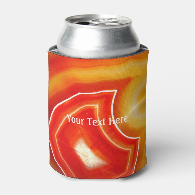 Falln Orange Agate Can Cooler (Can Front)