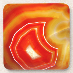 Falln Orange Agate Coaster